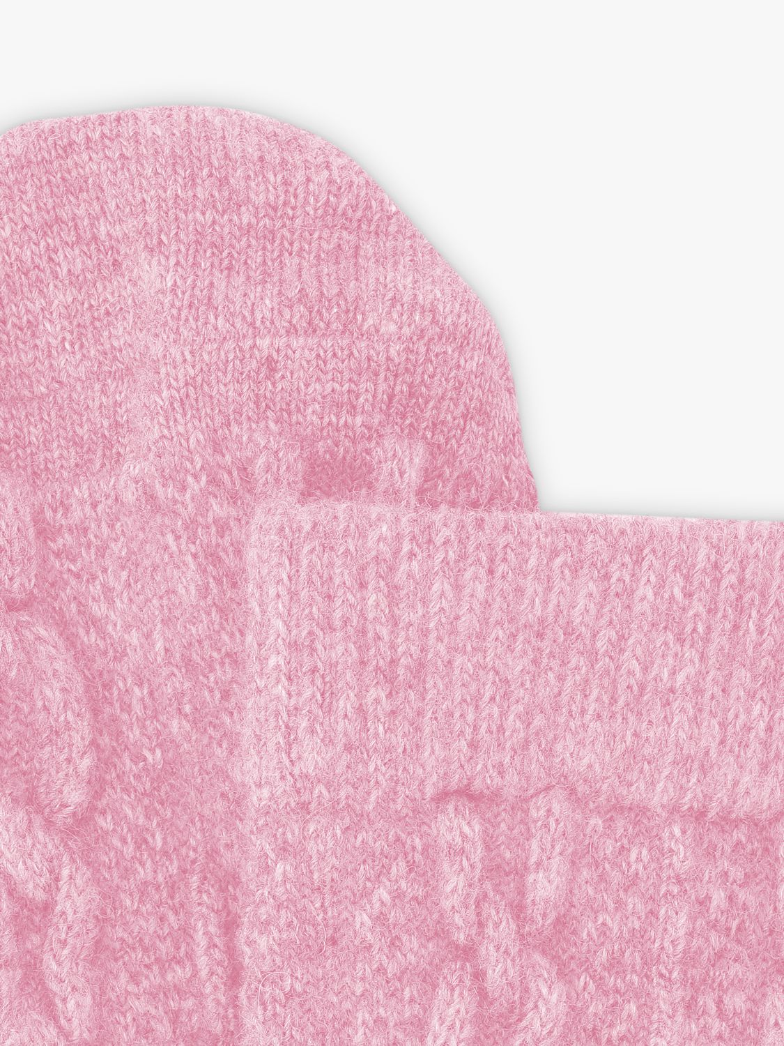 Dear Denier Saga Recycled Wool Cashmere Cable Knit Socks, Pink, 3-5.5