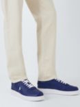 Ralph Lauren Masters Court Leather Trainers, Navy/White