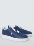 Ralph Lauren Masters Court Leather Trainers, Navy/White