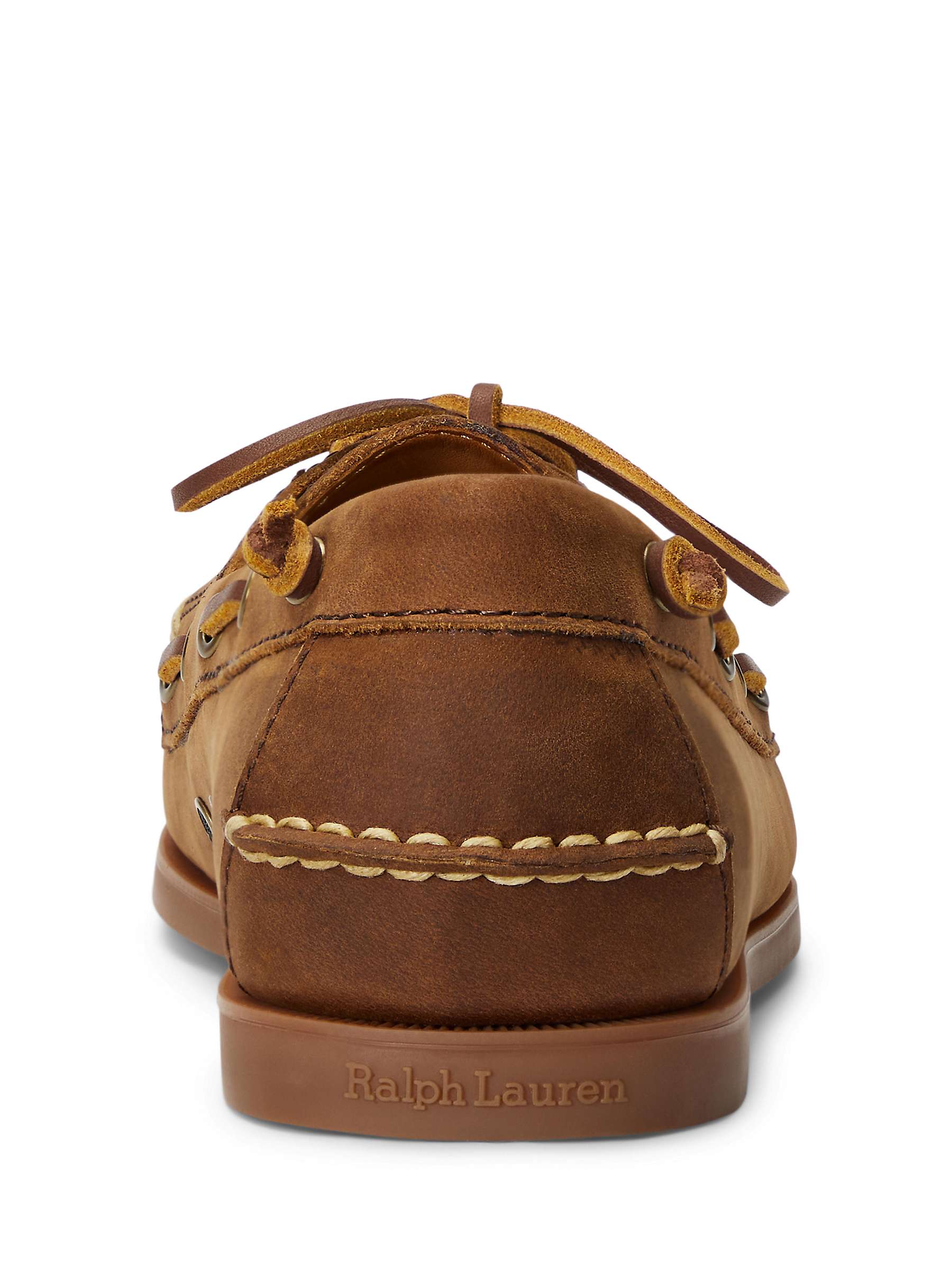 Buy Ralph Lauren Merton Deep Saddle Boat Shoes, Tan Online at johnlewis.com