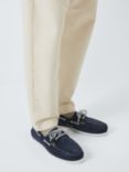 Ralph Lauren Merton Hunter Suede Boat Shoes, Navy