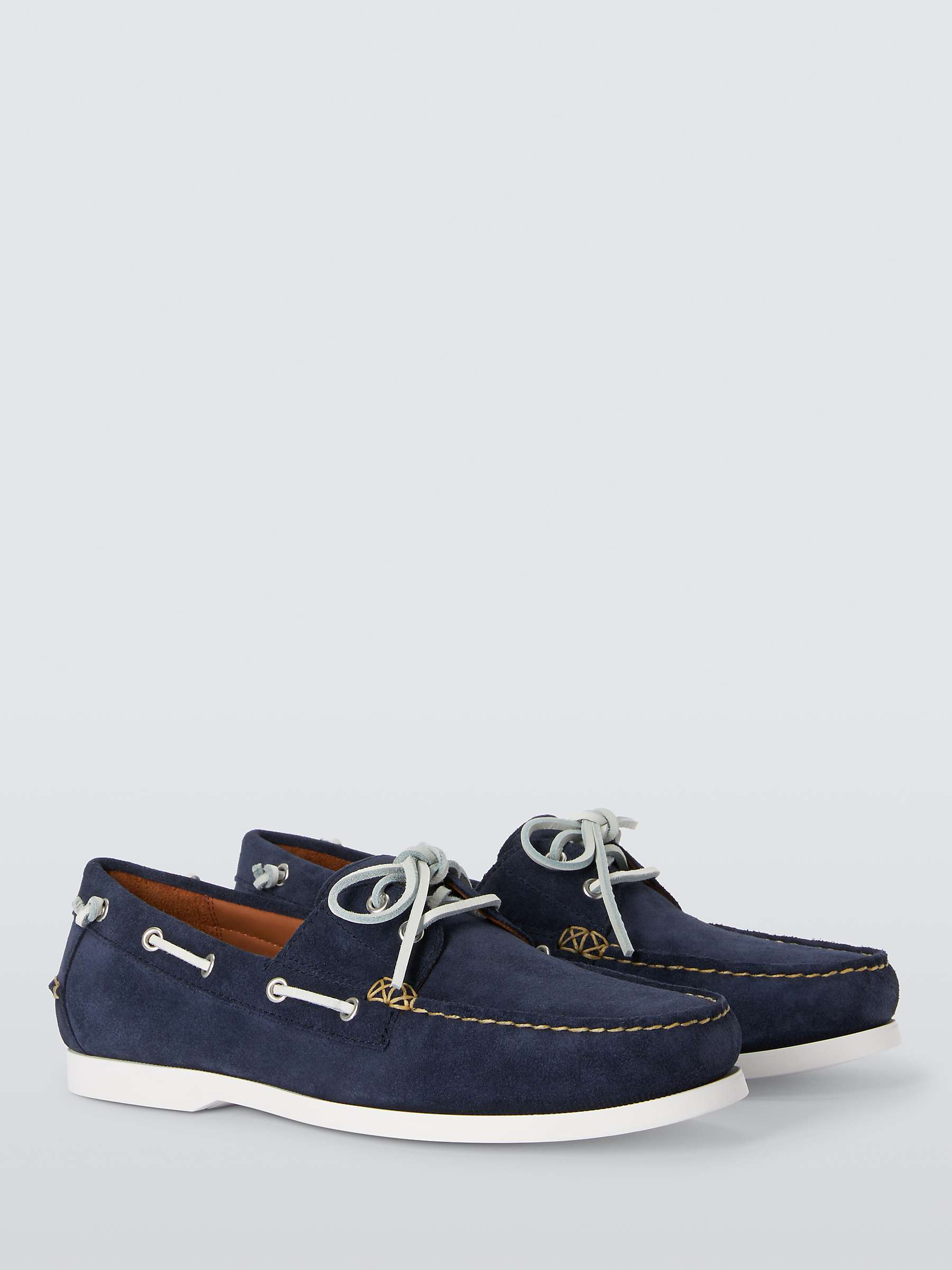 Buy Ralph Lauren Merton Hunter Suede Boat Shoes, Navy Online at johnlewis.com