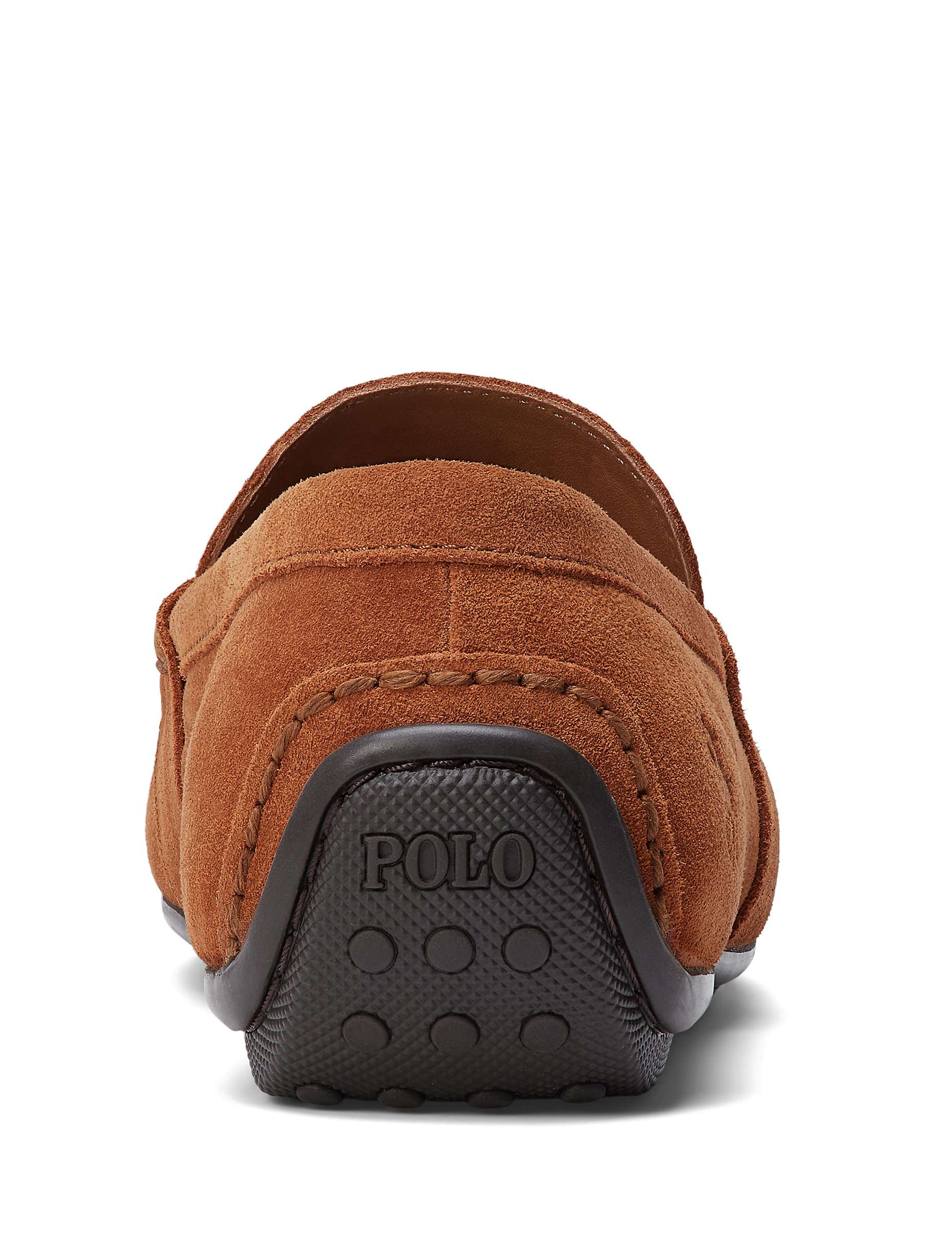 Buy Ralph Lauren Reynold Suede Moccasin Loafers, Teak Online at johnlewis.com