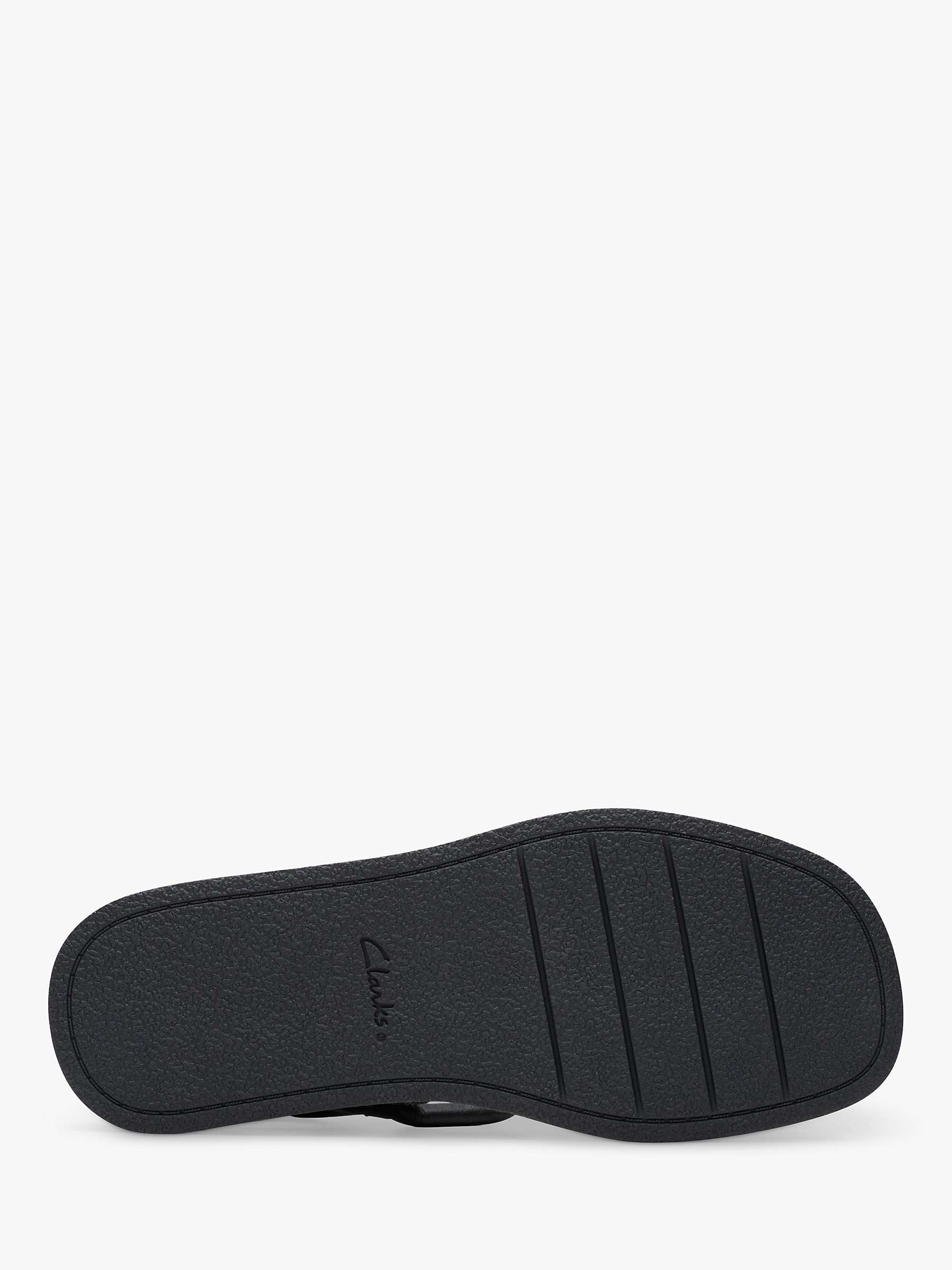 Buy Clarks Alda Cross Leather Flatform Sandals Online at johnlewis.com