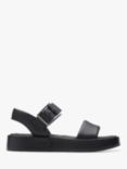 Clarks Alda Leather Strap Sandals, Black