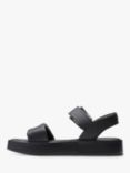 Clarks Alda Leather Strap Sandals, Black