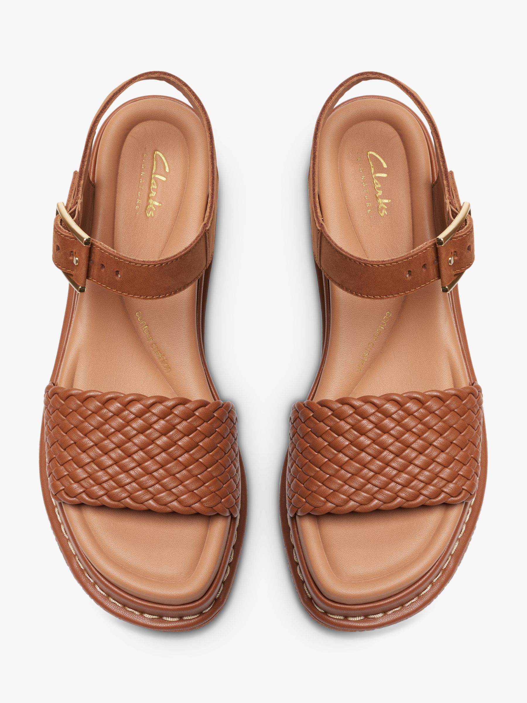 Clarks Kimmei Bay Wedge Sandals, Tan, 3