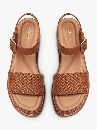 Clarks Kimmei Bay Wedge Sandals, Tan