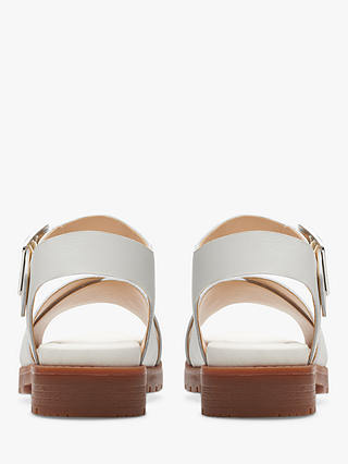 Clarks Orinocco Leather Cross Strap Sandals, Off White