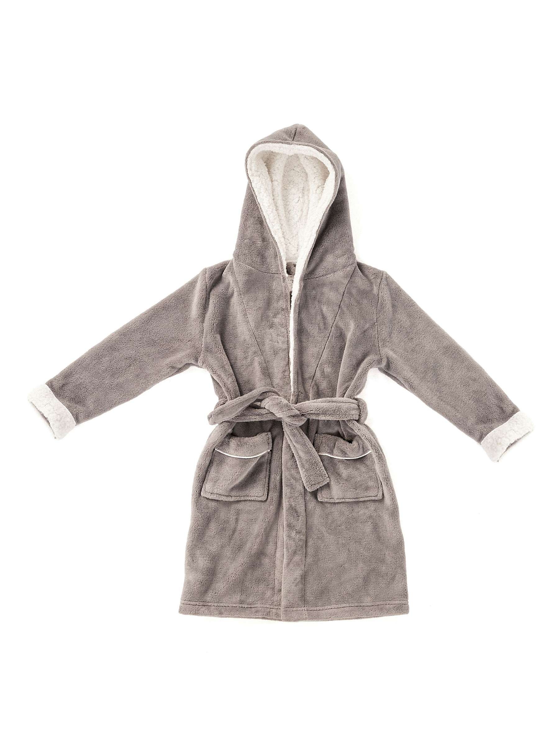 Buy Chelsea Peers Kids' Fluffy Hooded Dressing Gown Online at johnlewis.com