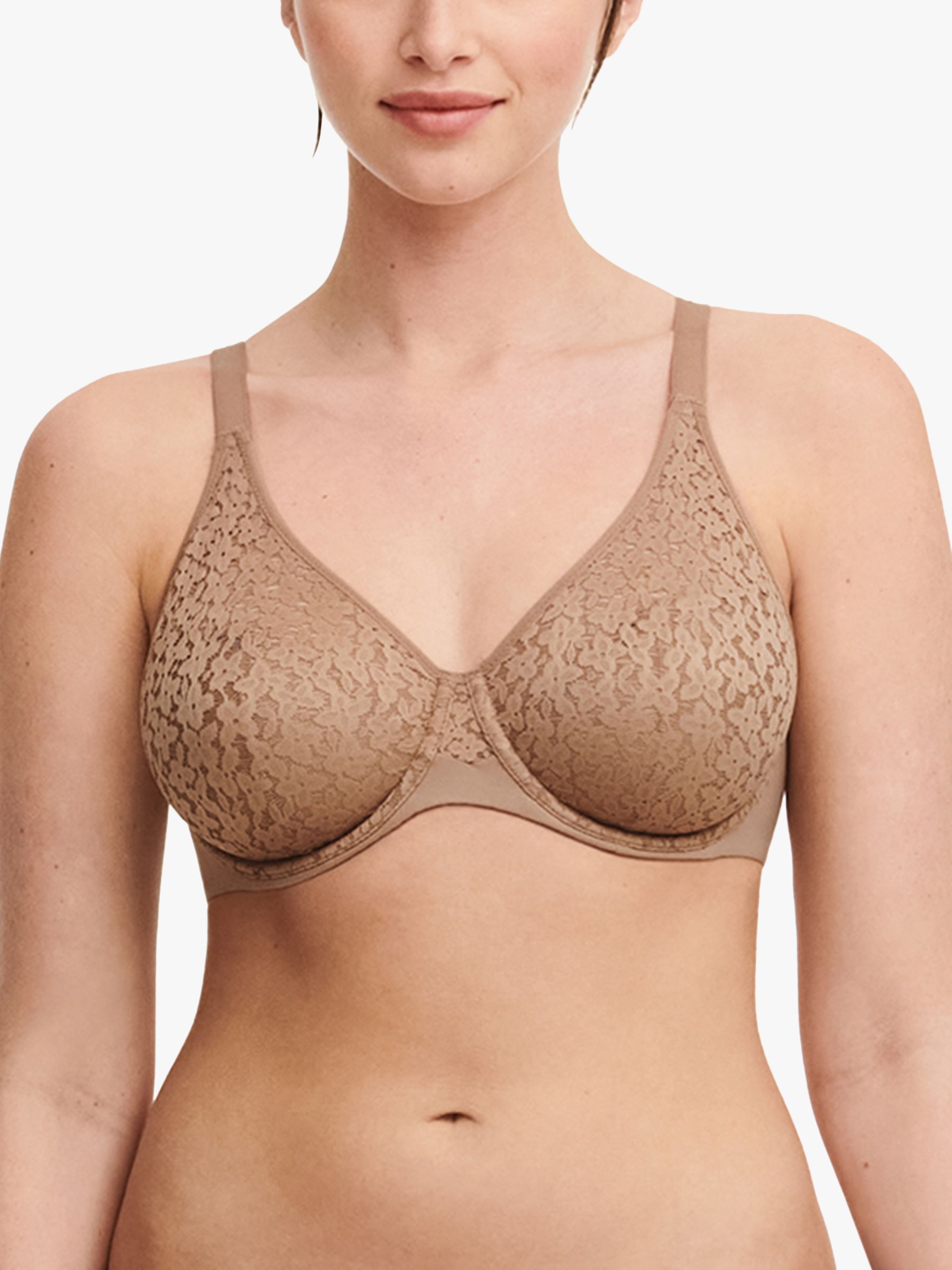 Chantelle Norah Comfort Non-Wired Support Bra, Black at John Lewis &  Partners