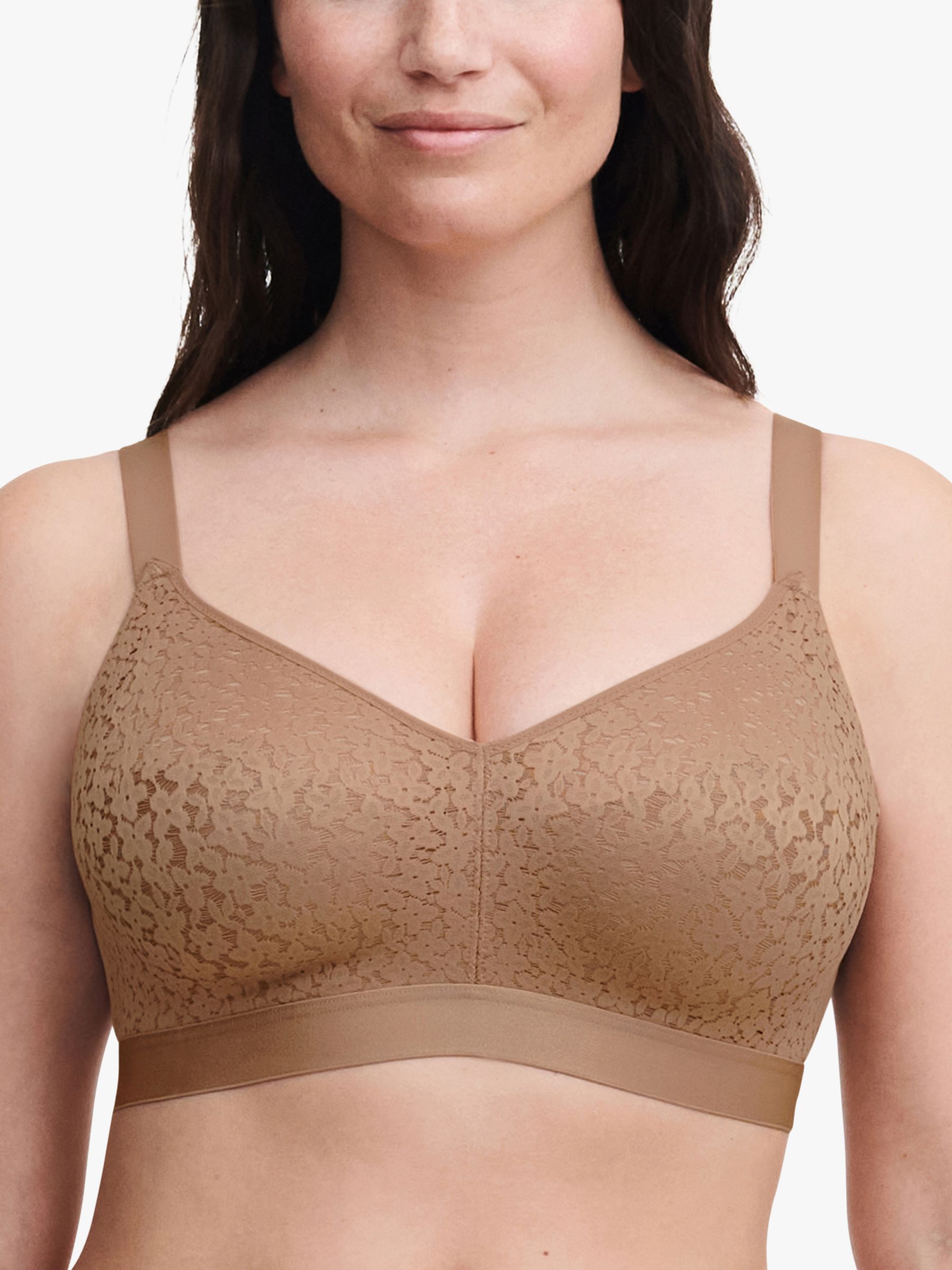Chantelle Norah Comfort Non-Wired Support Bra, Coffee Latte at