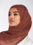 Aab Premium Soft Wool Hijab, Mocha