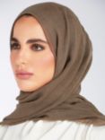 Aab Premium Soft Wool Hijab, Khaki