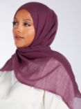 Aab Premium Soft Wool Hijab, Plum