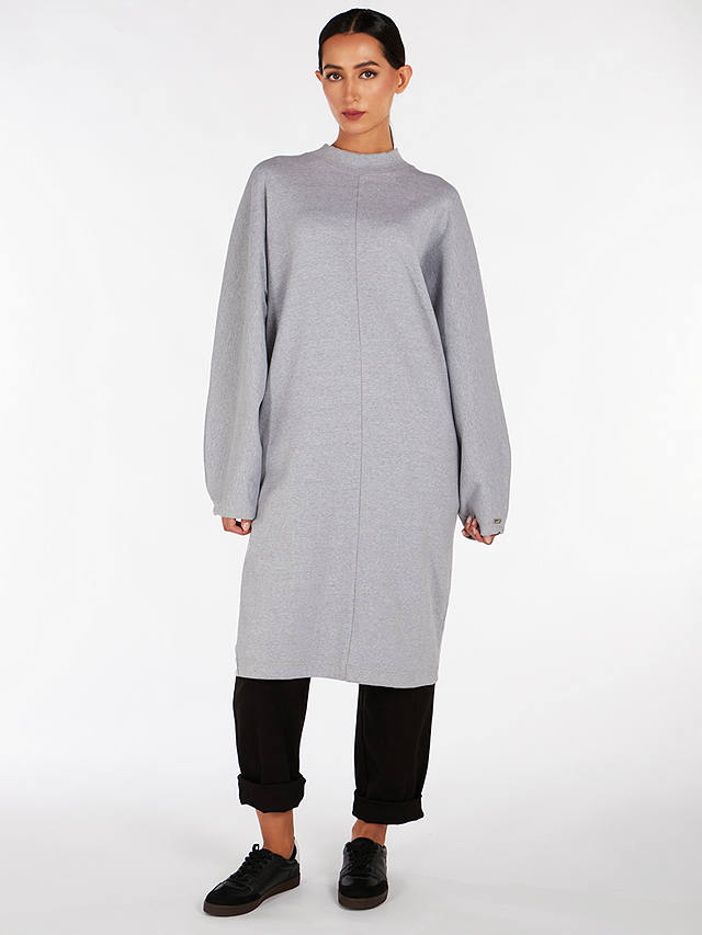 Aab Loose Fit Knit Midi Dress, Grey
