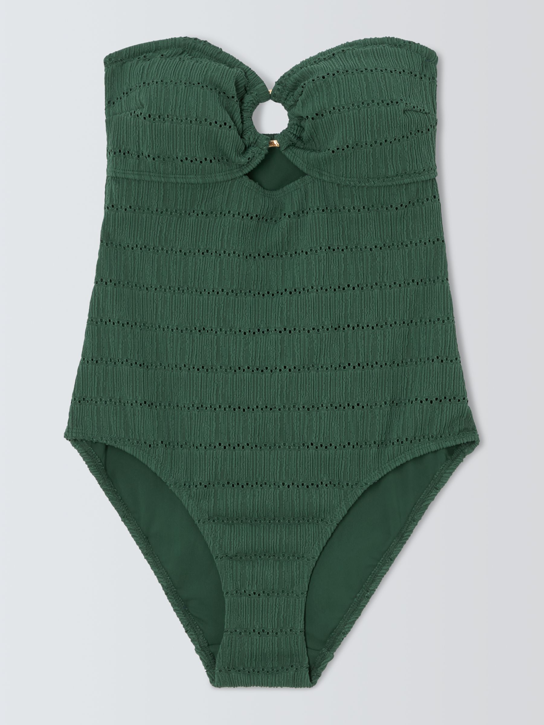 Buy AND/OR Bali Crochet Swimsuit, Green Online at johnlewis.com
