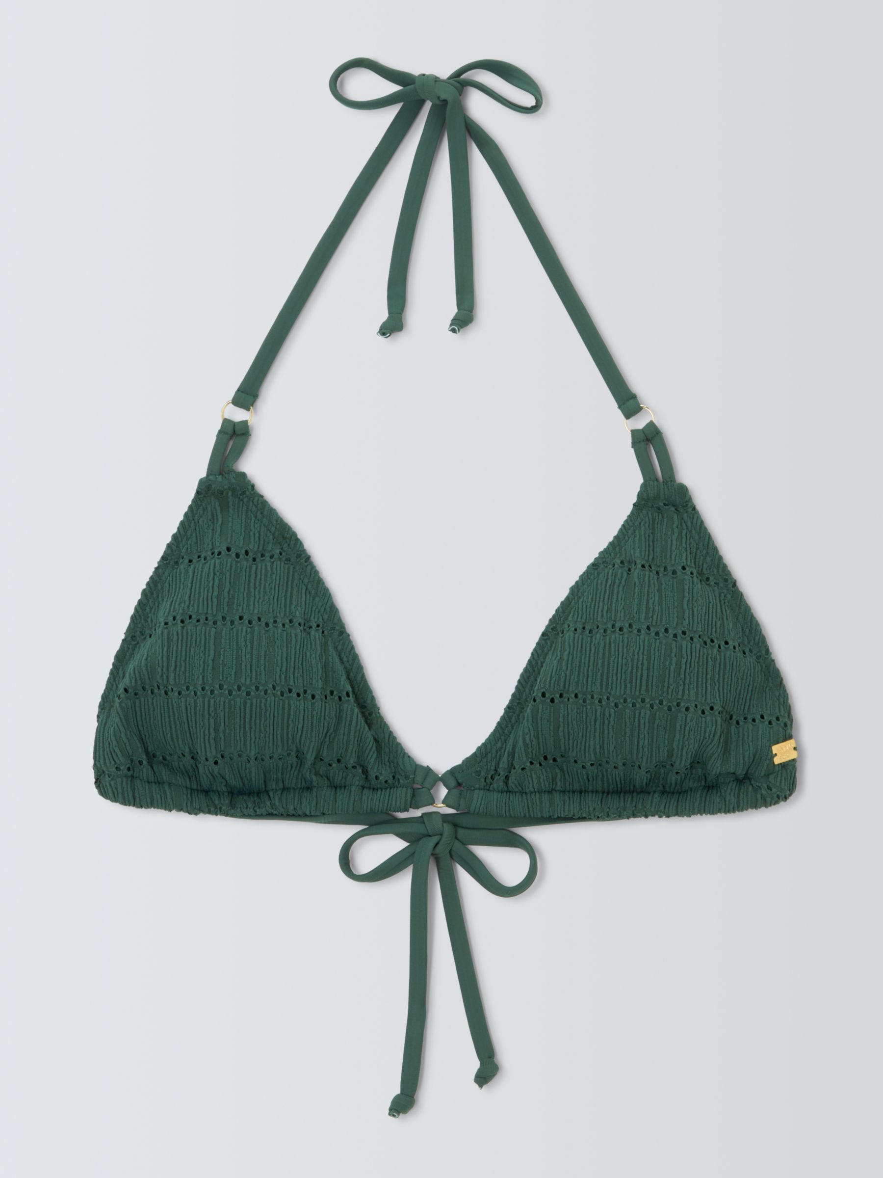 Buy AND/OR Bali Crochet Traingle Bikini Top, Green Online at johnlewis.com