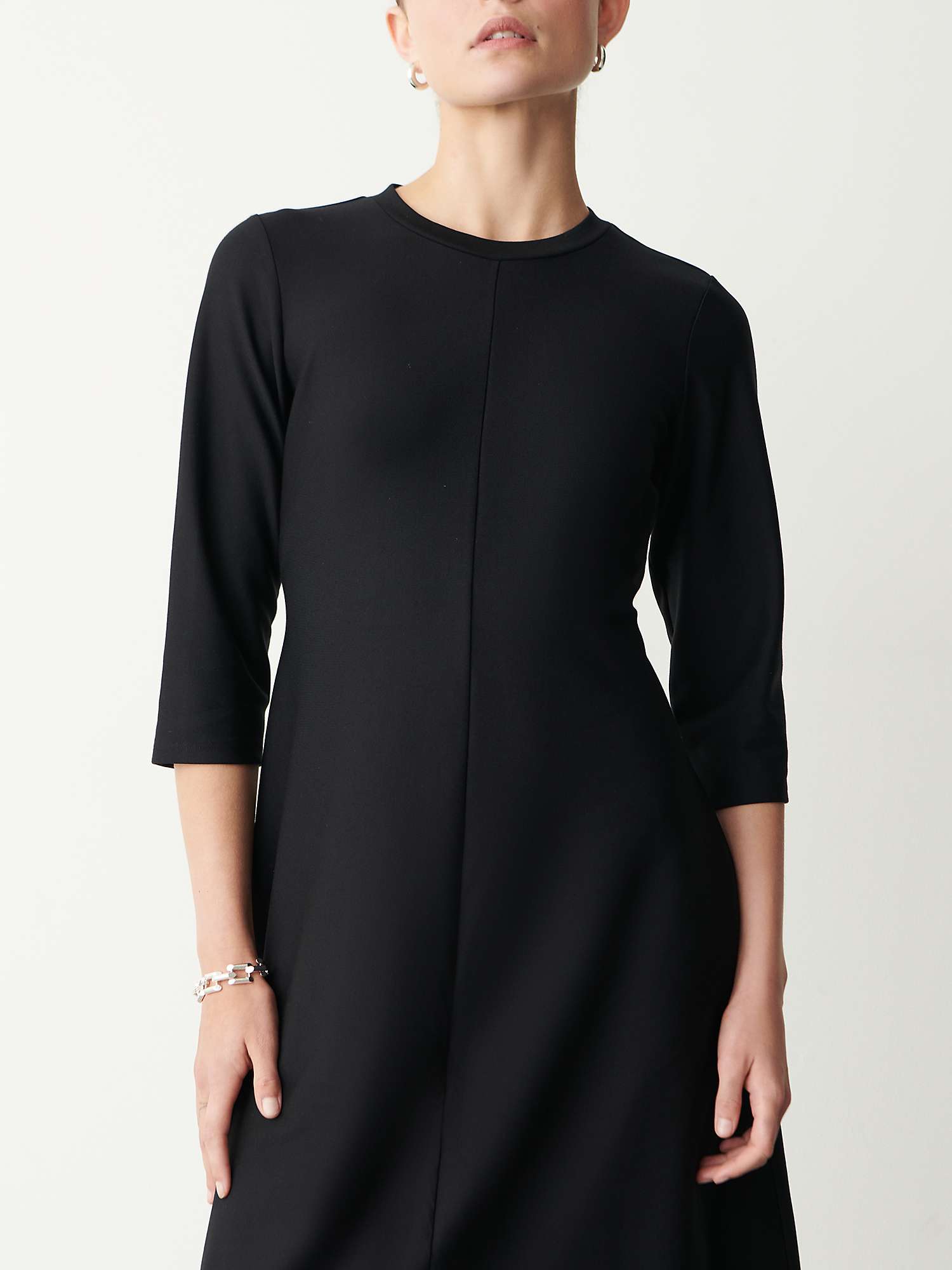 Finery Hazel Midi Dress, Black at John Lewis & Partners