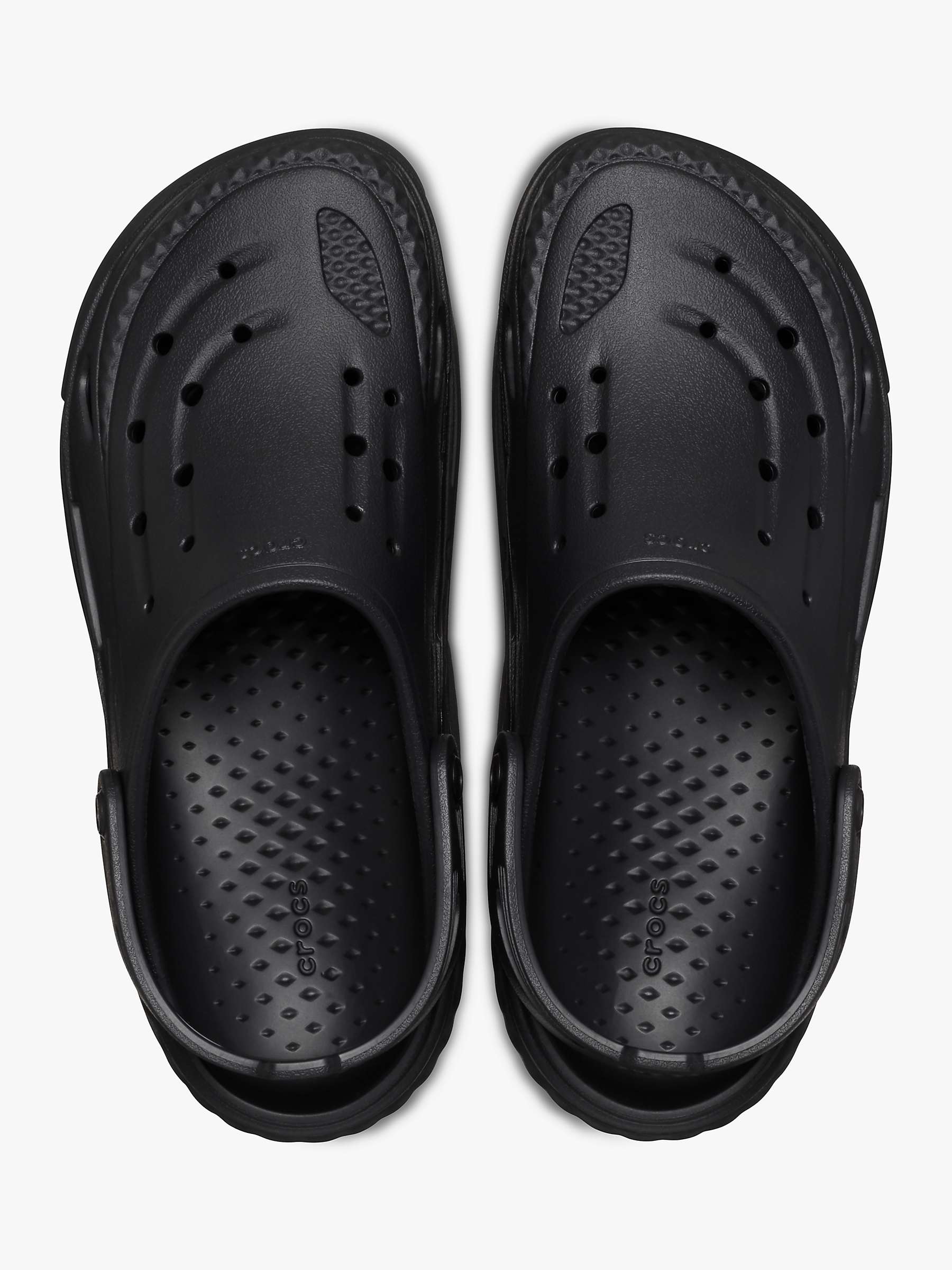 Buy Crocs Off Grid Clog, Black Online at johnlewis.com