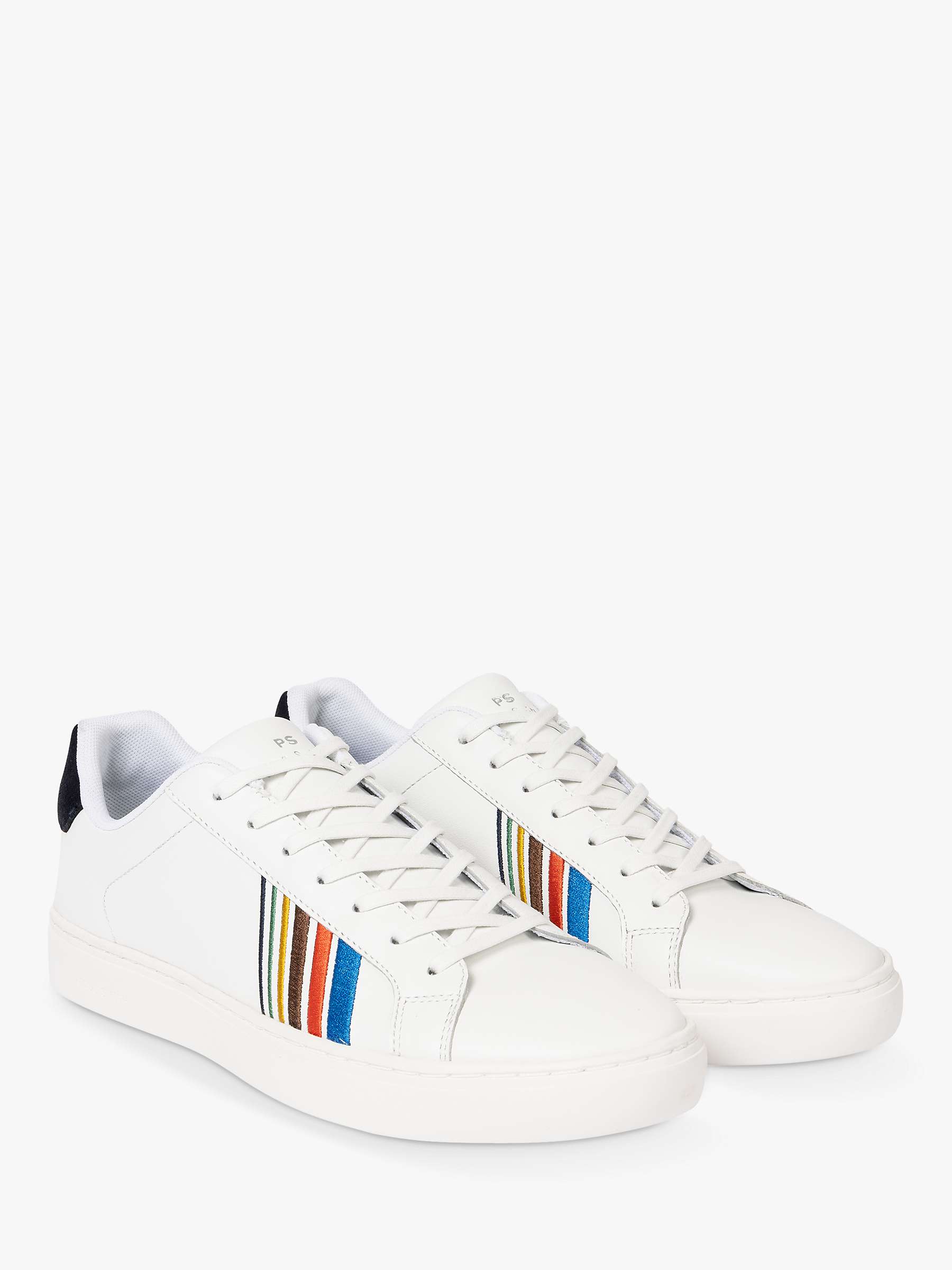 Buy Paul Smith Rex Embroidery Shoes, White/Multi Online at johnlewis.com