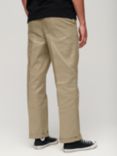 Superdry Straight Chinos, Taupe Brown