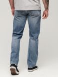 Superdry Organic Cotton Vintage Straight Jeans, Mid Blue, Mid Blue