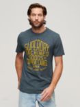 Superdry Copper Label Workwear T-Shirt, Airborne Navy