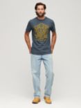 Superdry Copper Label Workwear T-Shirt, Airborne Navy