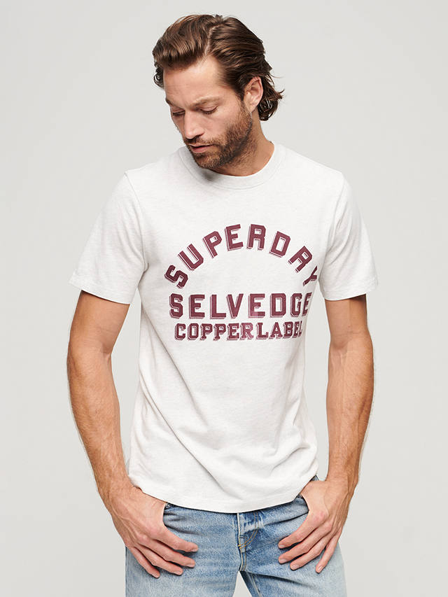 Superdry Copper Label Workwear T-Shirt, Lightning Grey