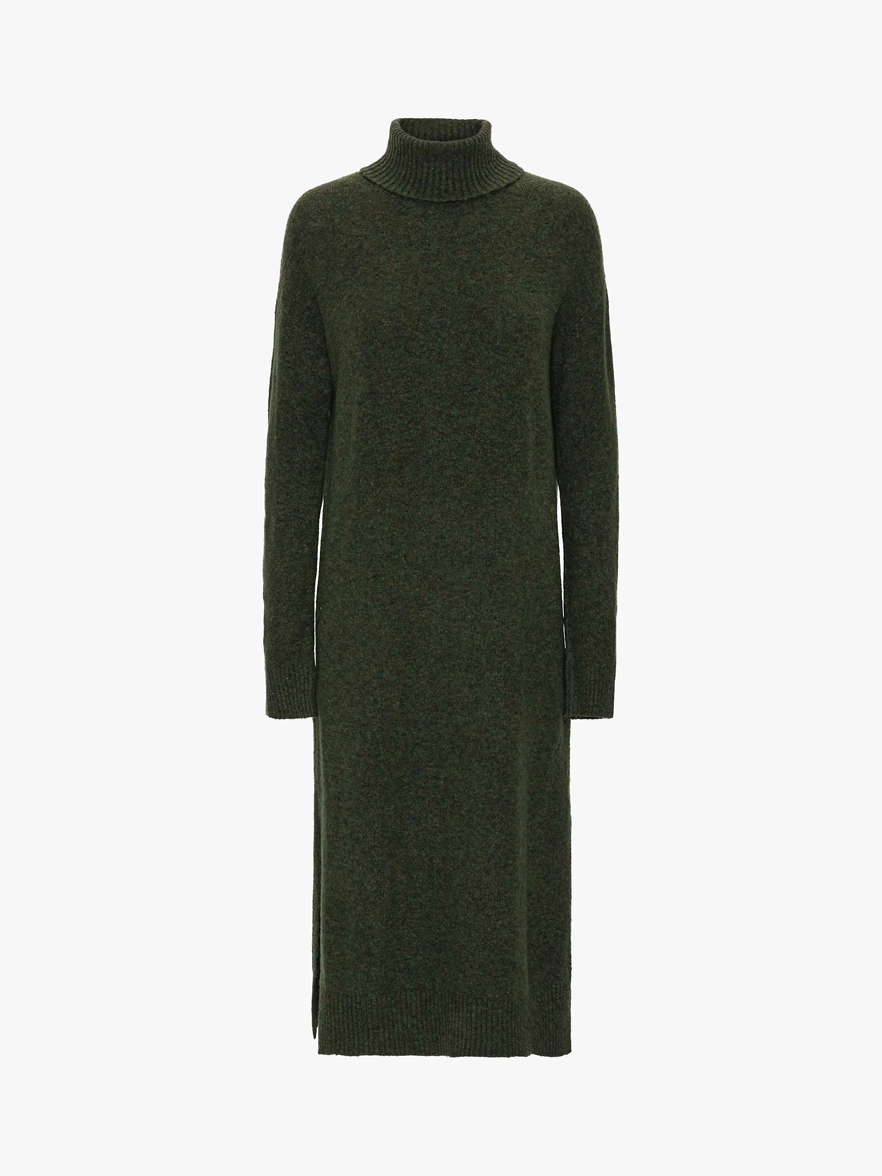 A-VIEW Penny Knit Wool Blend Jumper Dress, Army at John Lewis & Partners