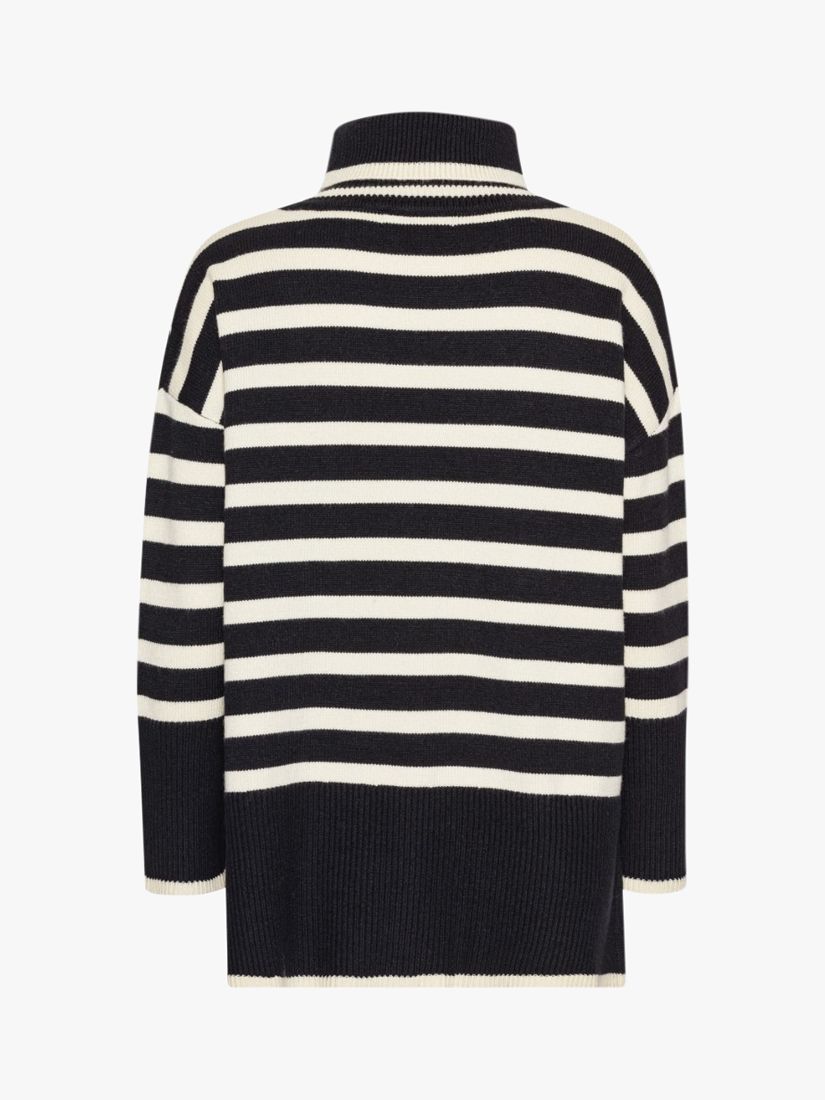 Stripe Knit Pullover OFF WHITE×BLACK - ニット/セーター