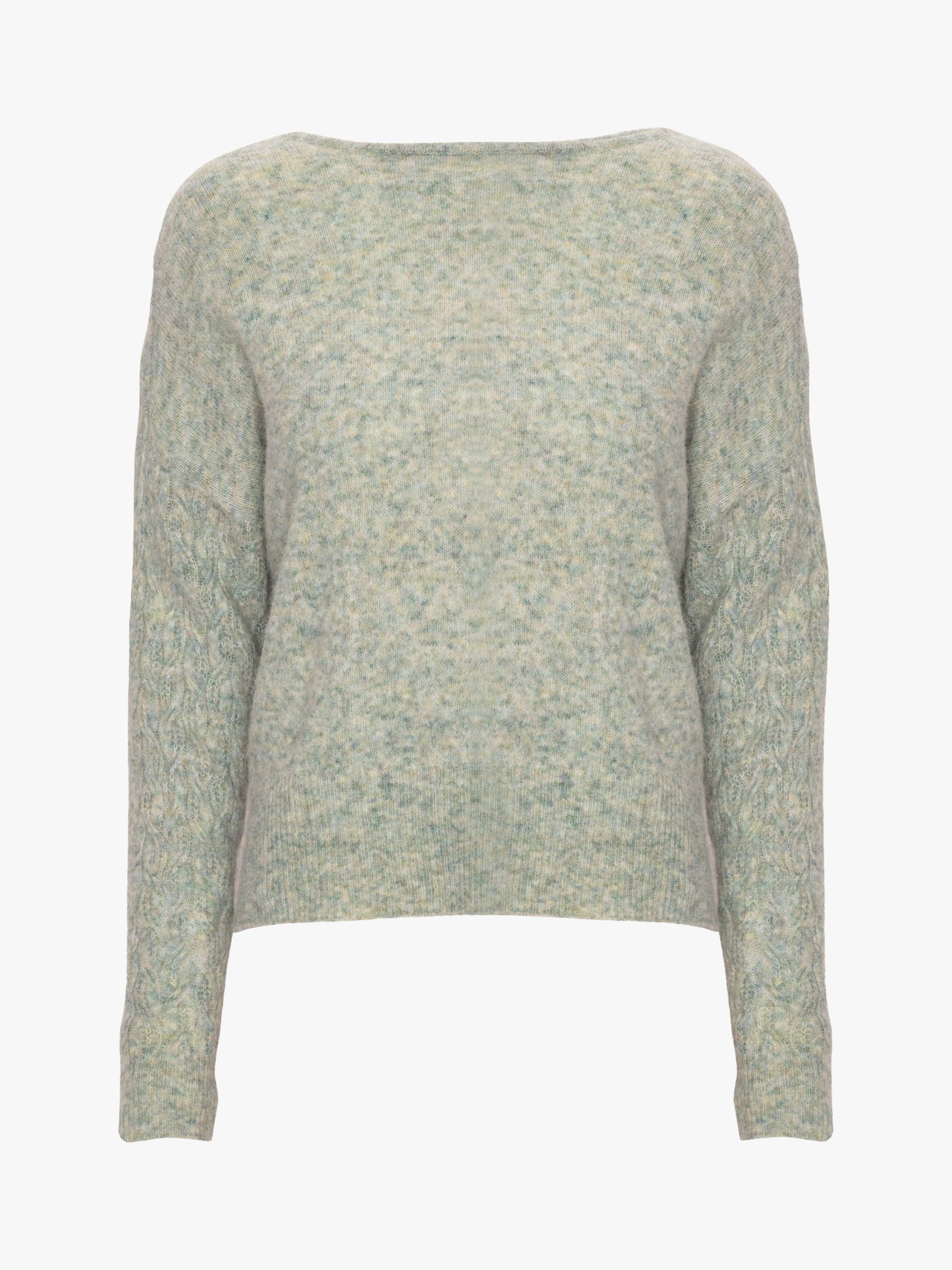 A-VIEW Filippa Knitted Reversible Jumper, Dusty Mint, S