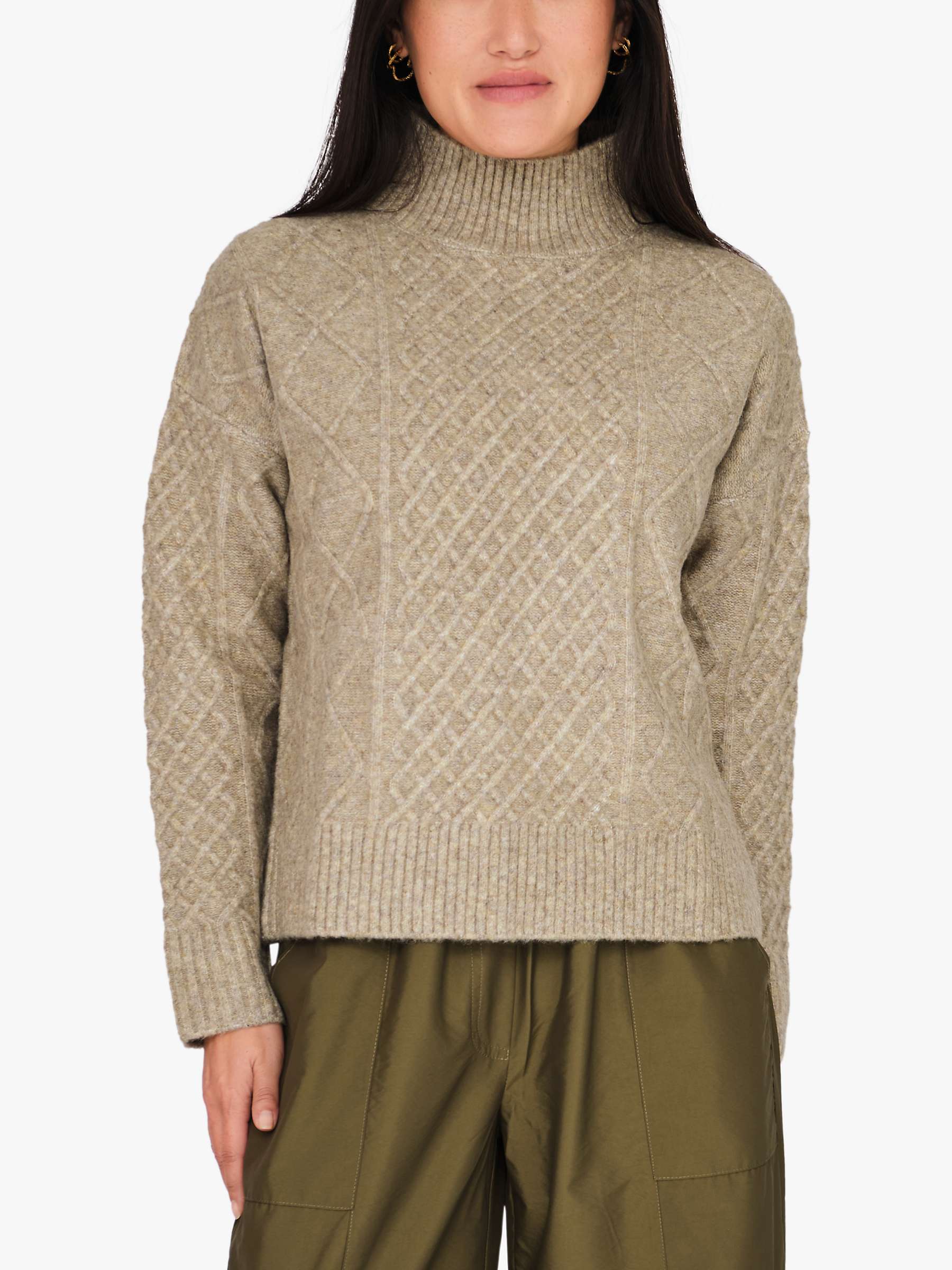 Buy A-VIEW Uvenas Knitted High Neck Jumper Online at johnlewis.com