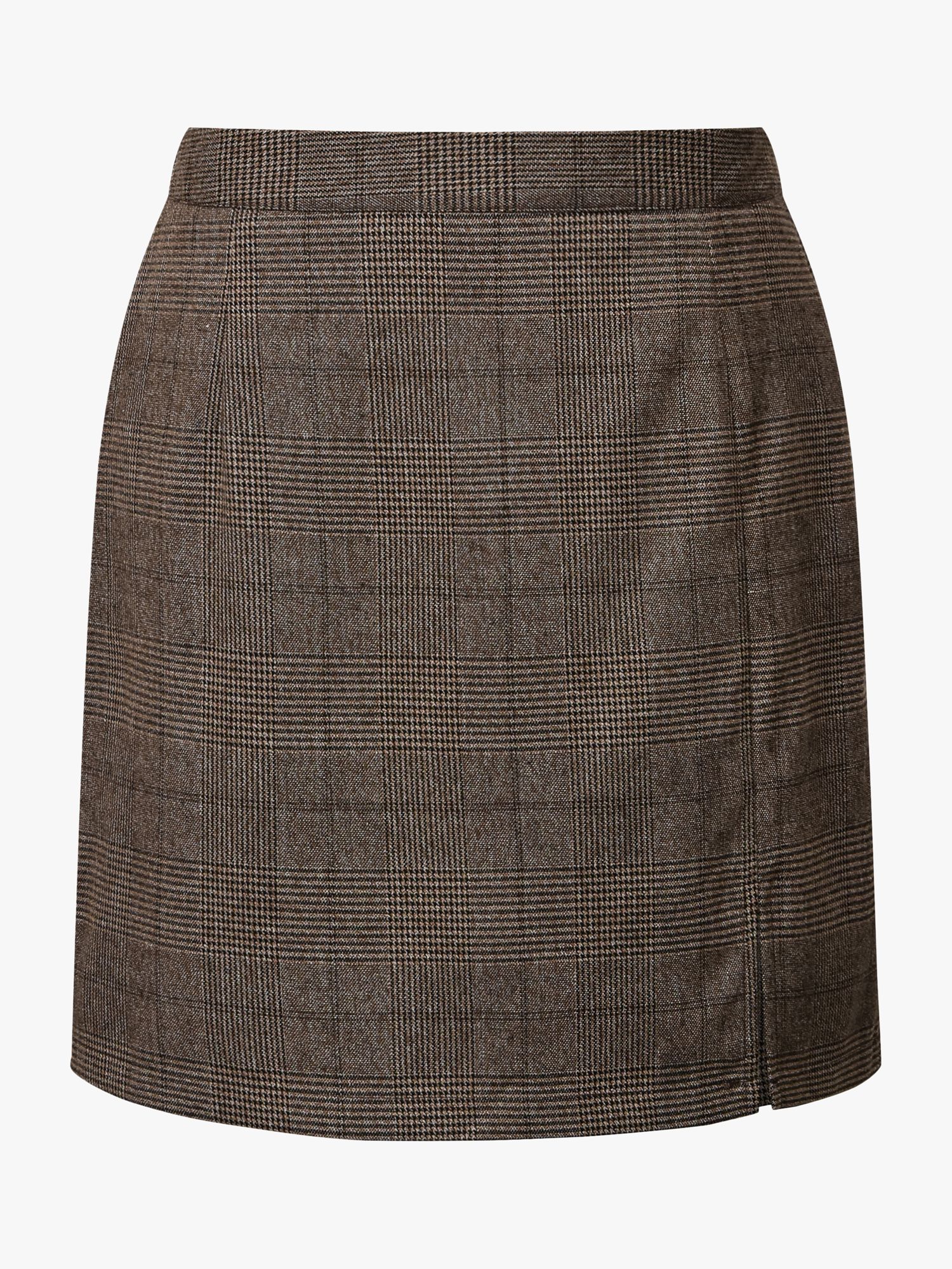Buy A-VIEW Annali Check Mini Skirt, Brown Online at johnlewis.com