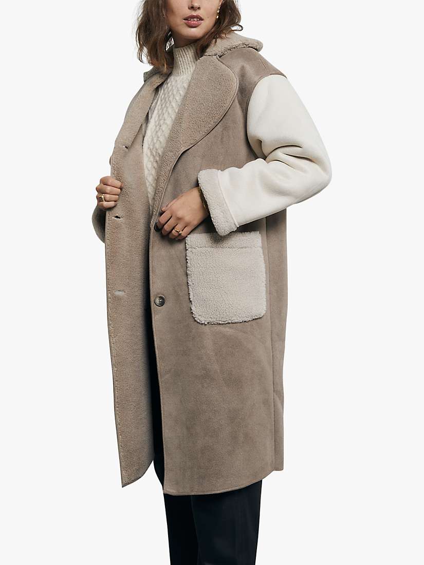 Buy A-VIEW Uria Teddy Oversized Coat Online at johnlewis.com