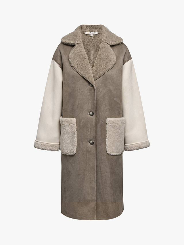 A-VIEW Uria Teddy Oversized Coat, Camel