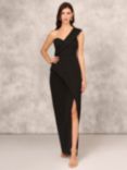 Adrianna Papell Aidan Mattox by Adrianna Papell Bond Crepe Gown, Black, Black