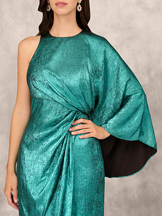 Adian Mattox by Adrianna Papell Foil Chiffon Gown, Jade