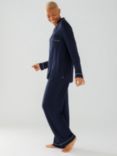 Chelsea Peers Modal Long Shirt Pyjama Set, Navy