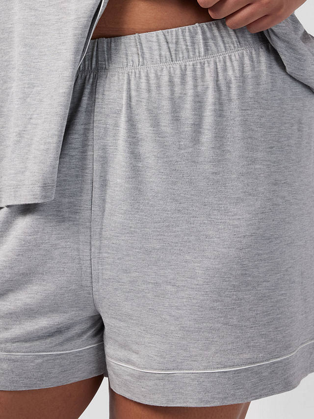 Chelsea Peers Curve Button Up Shorts Pyjama Set, Grey