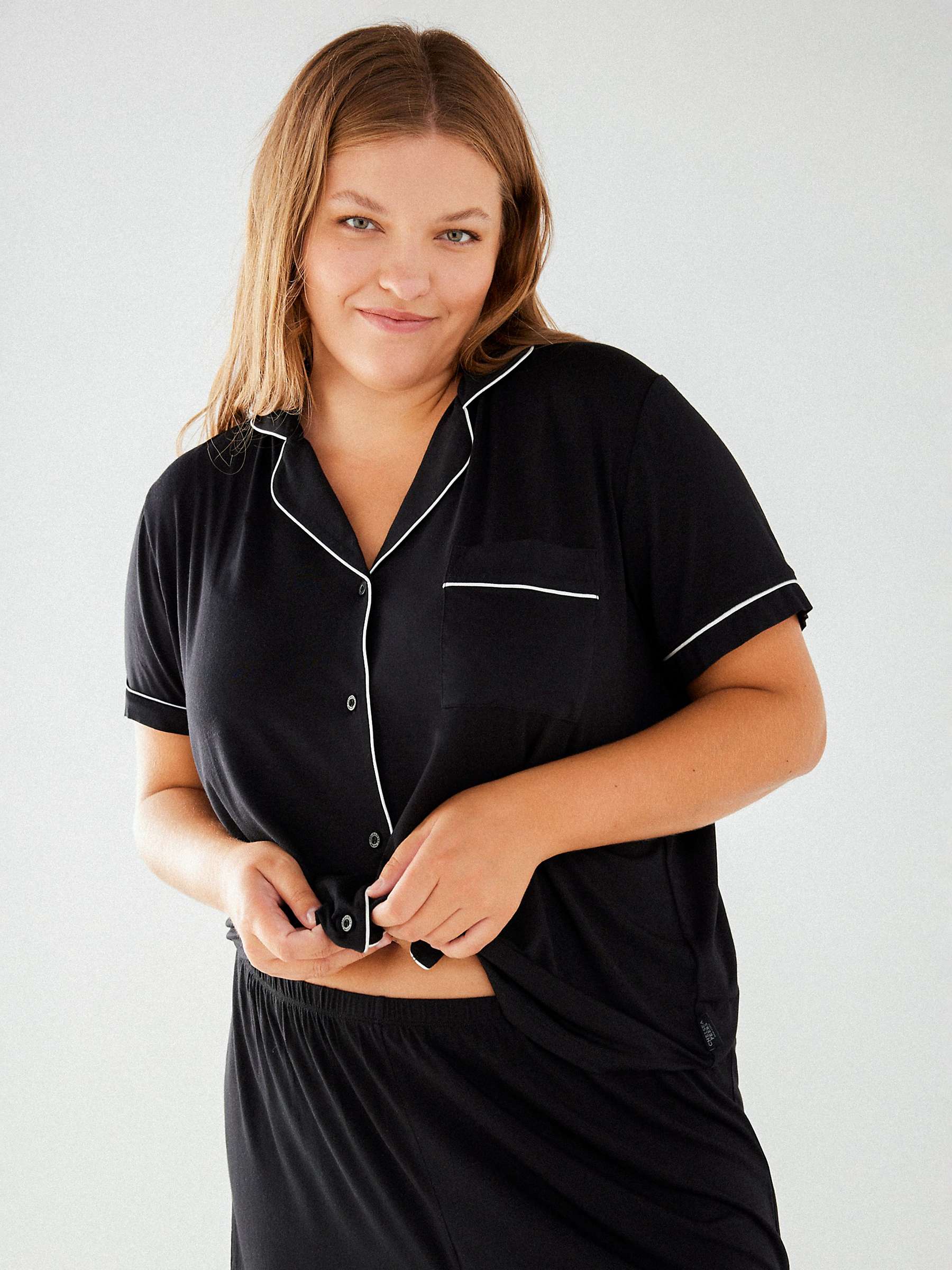 Buy Chelsea Peers Curve Modal Short Shirt Pyjama Set Online at johnlewis.com