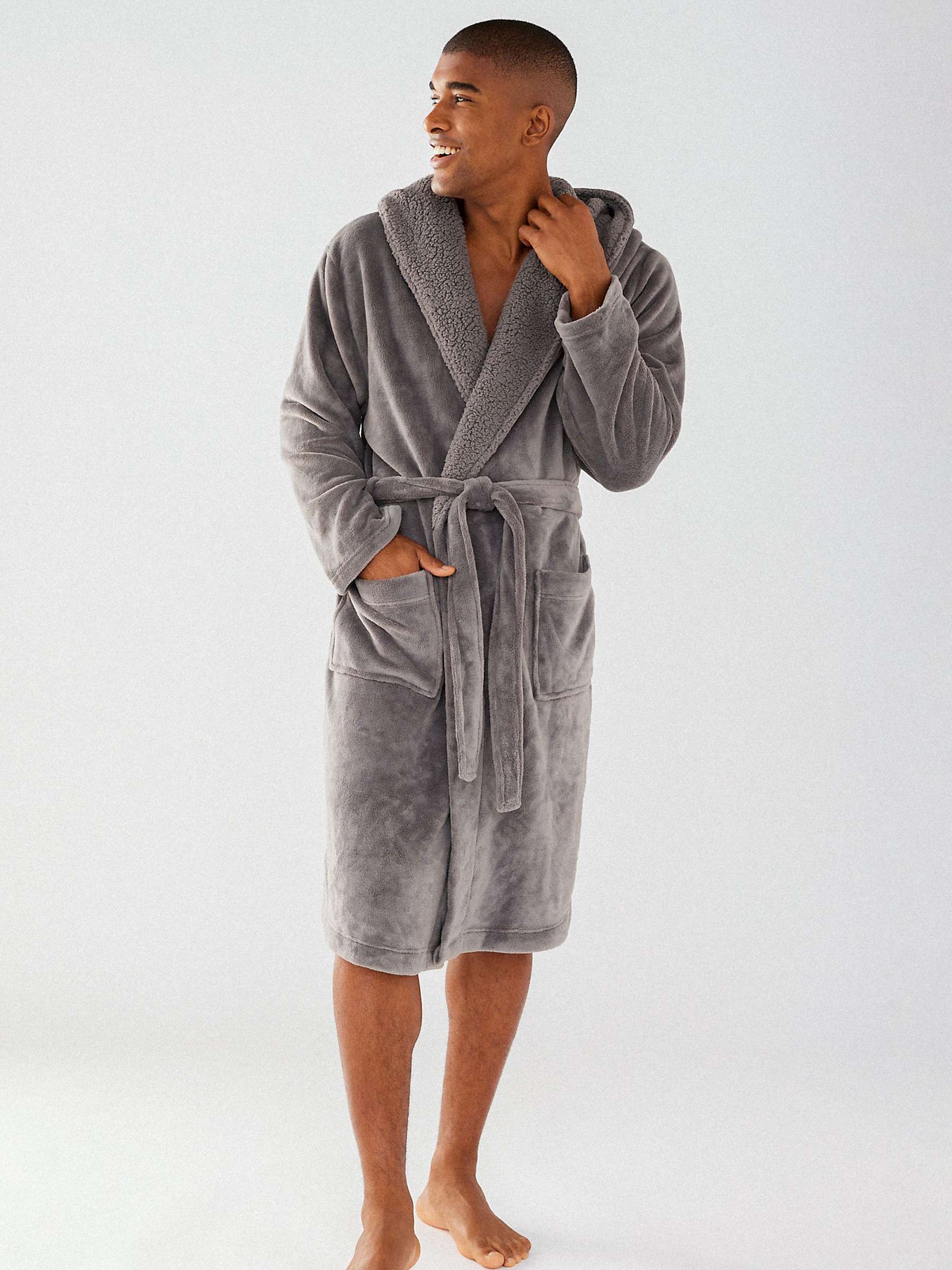 Buy Chelsea Peers Fluffy Hooded Dressing Gown Online at johnlewis.com