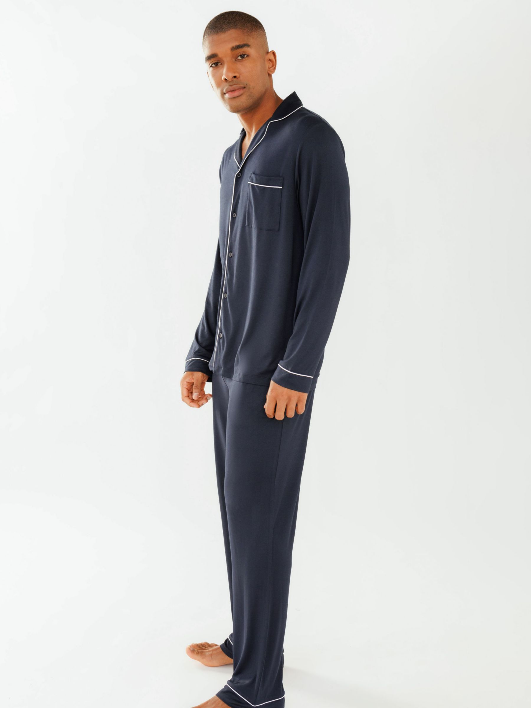 Buy Chelsea Peers Modal Long Shirt Pyjama Set Online at johnlewis.com
