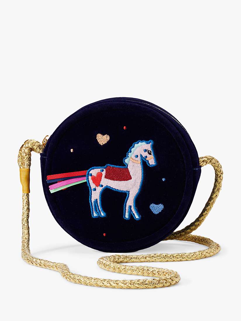 Buy Stych Kids' Unicorn Crossbody Bag, Navy Online at johnlewis.com