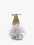 Sam Edelman Yaro Feather Block Heeled Sandals, Silver, Silver