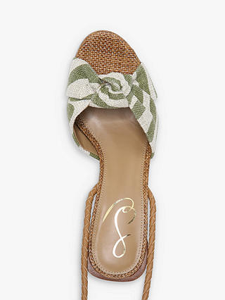 Sam Edelman Bodhi Knot Detail Striped Sandals, Green/Multi