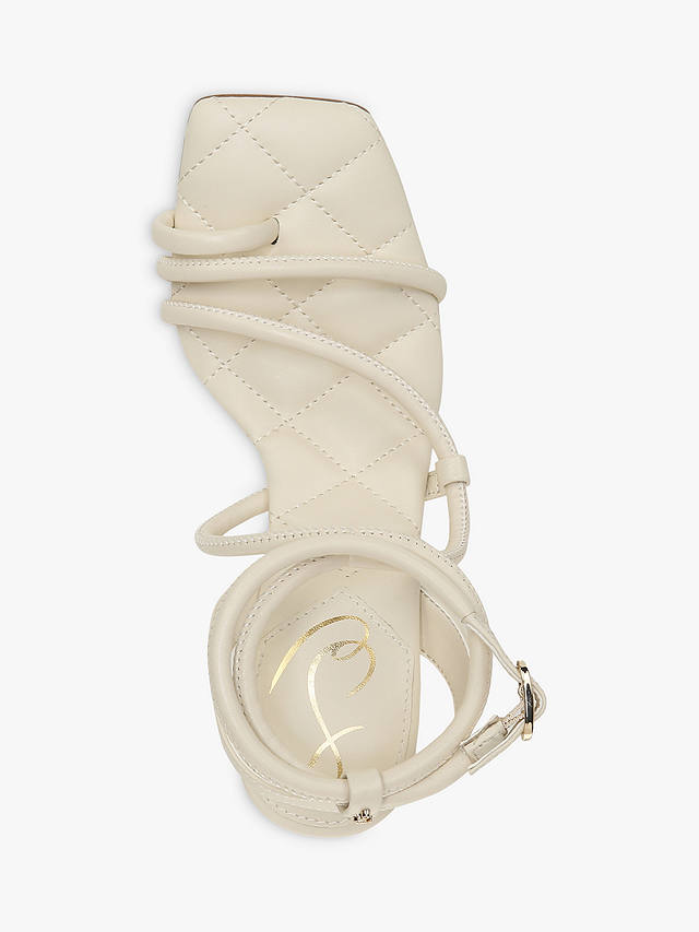 Sam Edelman Maven Leather Strappy Heeled Sandals, Ivory