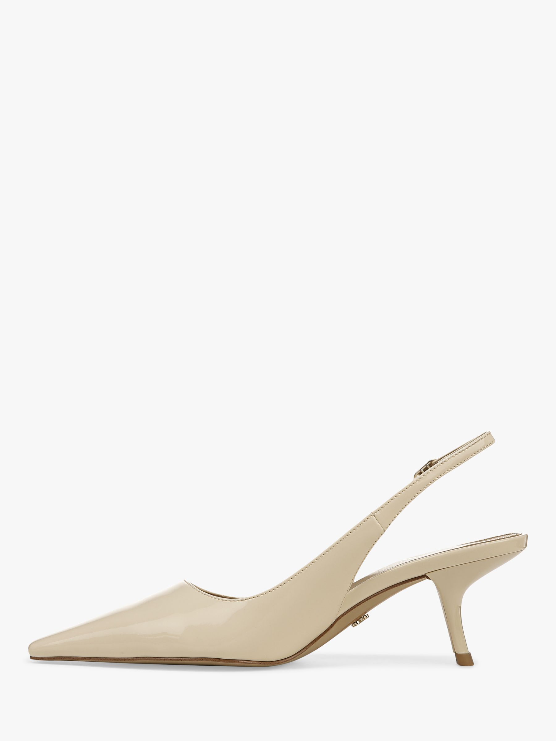 Sam Edelman Bianka Slingback Court Shoes, Ivory at John Lewis & Partners