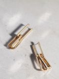 Mint Velvet Link Drop Earrings, Gold